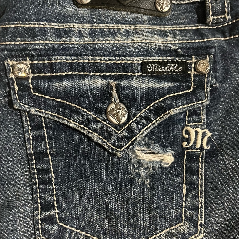 Miss Me Blue Jean Shorts